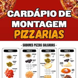 Cardápio de Montagem editável - Pizzaria