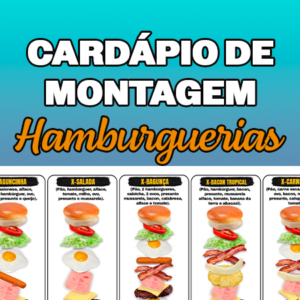 Cardápio de Montagem editável - Hamburgueria